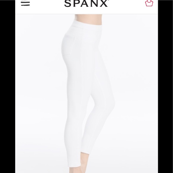 SPANX Denim - SPANX Jean-ish ankle Leggings white sz small